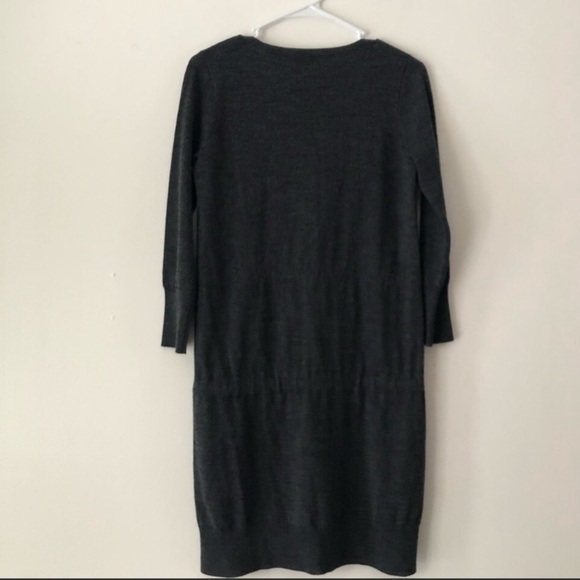 J. CREW Wool Blend Colorblock Drawstring Dress - Picture 6 of 11